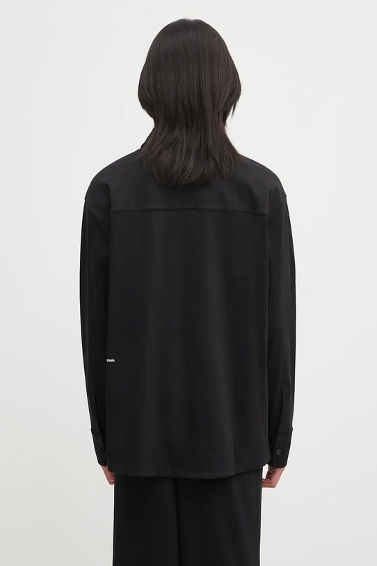 Ρούχα Βαμβακερό πουκάμισο Pangaia DNA Interlock Jacket 10002444 μαύρο