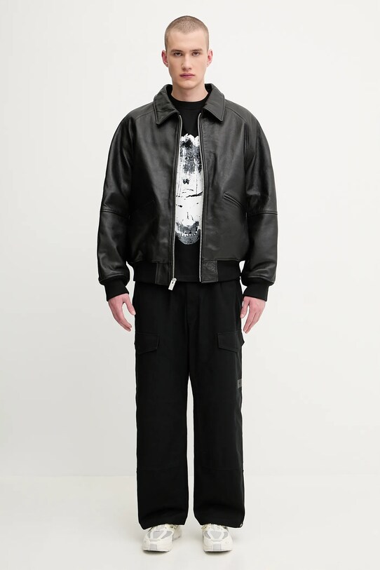 1017 ALYX 9SM kurtka skórzana Leather varsity AAMOU0545LE01