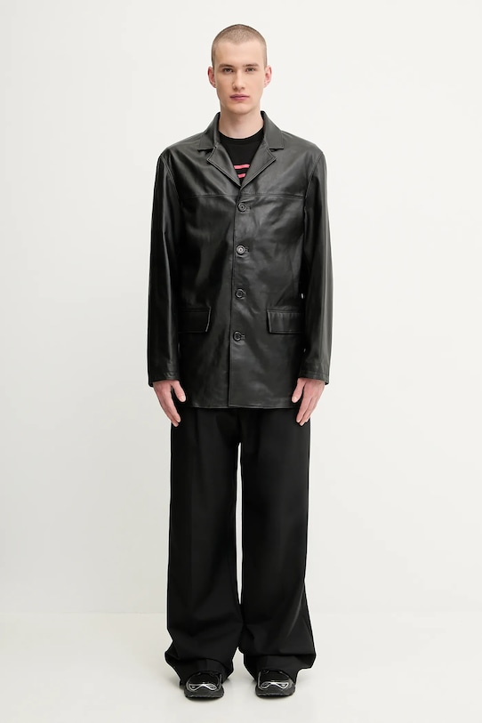 1017 ALYX 9SM leather jacket Four button leather AAMOU0548LE01