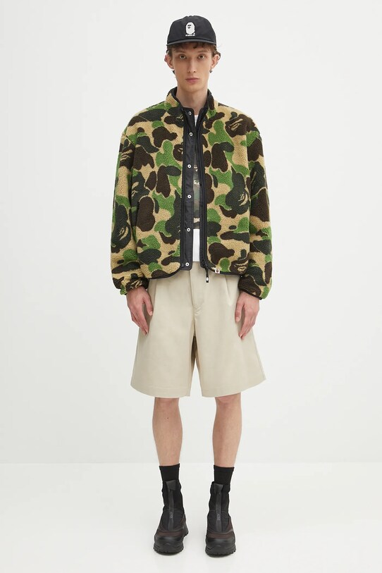 Dvostrana jakna A Bathing Ape ABC camo boa ripstop reversible 1K80140010