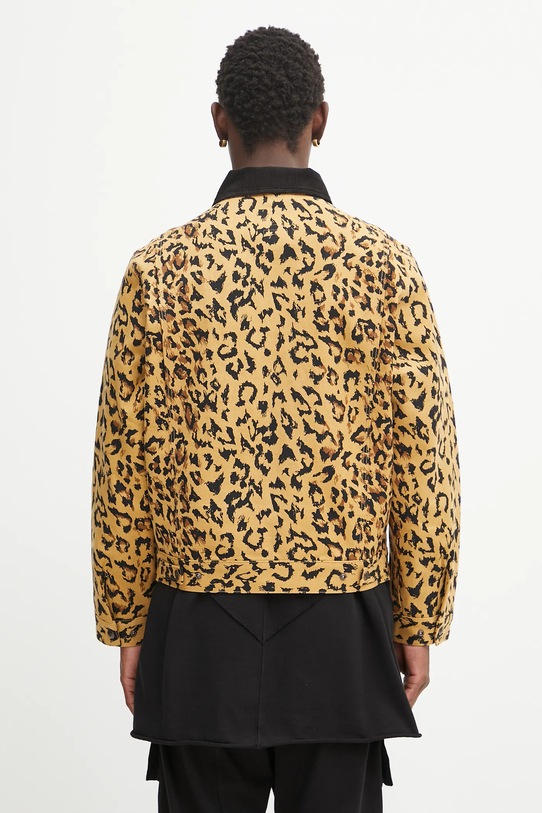 Oblečení Bavlněná bunda Wacko Maria DICKIES / LEOPARD WORK JACKET 25SS.WMO.DC03 béžová