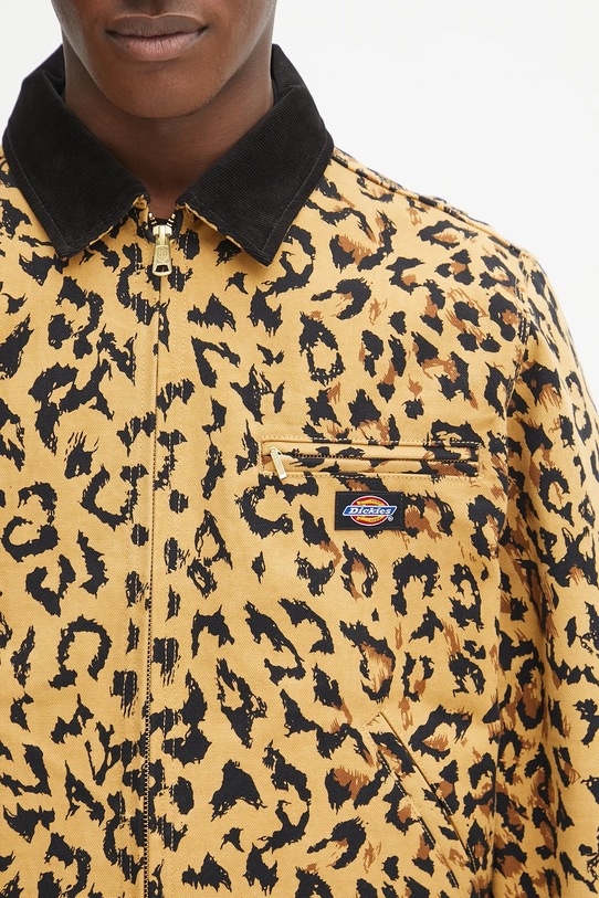 Bavlněná bunda Wacko Maria DICKIES / LEOPARD WORK JACKET béžová 25SS.WMO.DC03