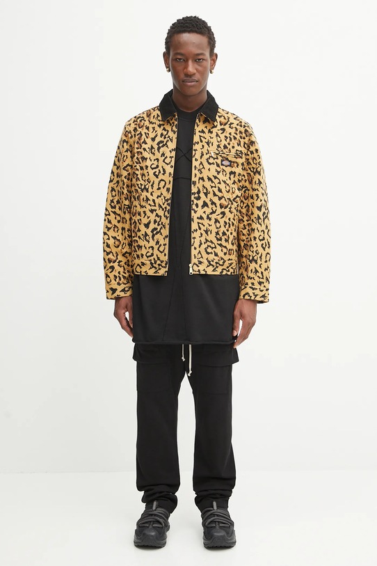 Bavlněná bunda Wacko Maria DICKIES / LEOPARD WORK JACKET 25SS.WMO.DC03