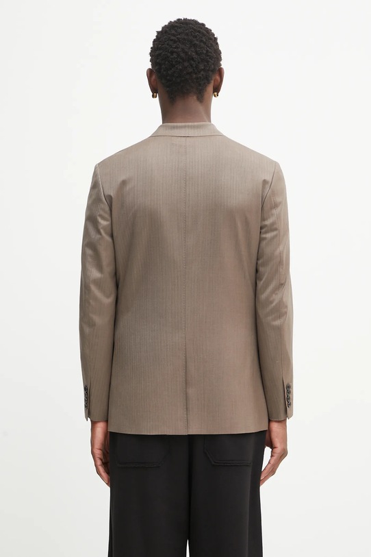 Odzież Wacko Maria marynarka wełniana SINGLE BREASTED JACKET ( TYPE-3 ) 25SS.WMO.SU03 beżowy