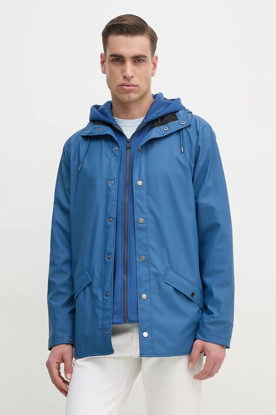 Rains kurtka Jacket W3 12010.109 niebieski SS25