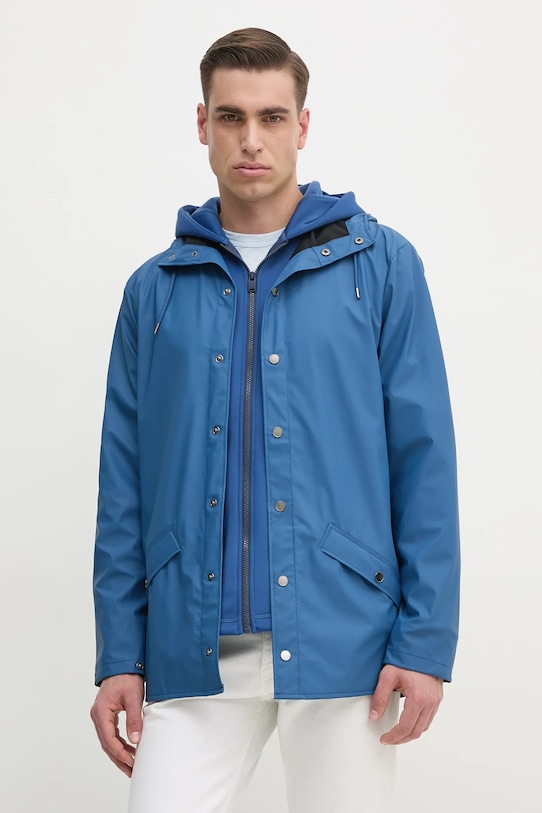 Rains rövid kabát Jacket W3 12010.109 kék SS25
