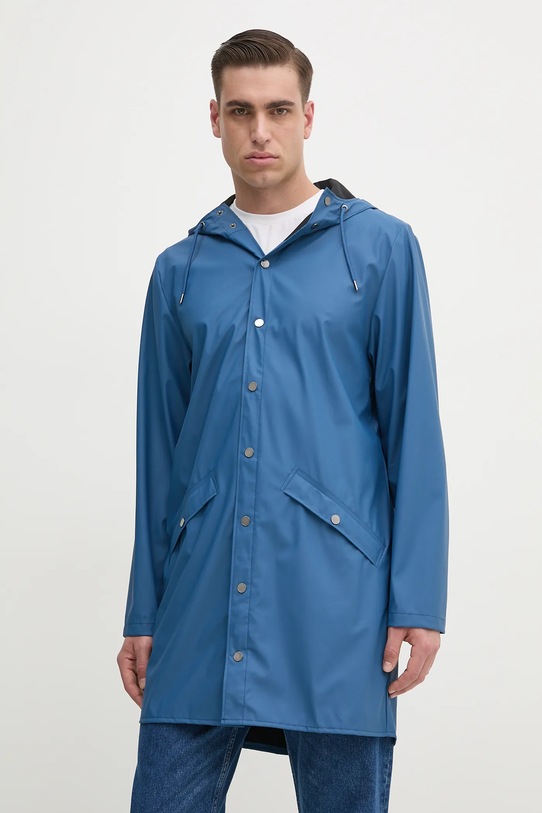 Rains geaca Long Jacket W3 12020.109 albastru SS25