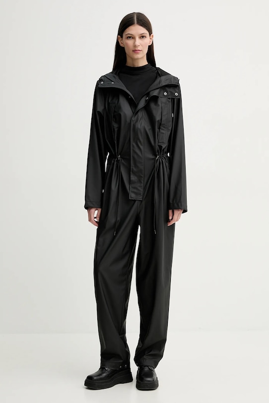 Rains kombinezon Jumpsuit Regular W3 12090.01 czarny SS25