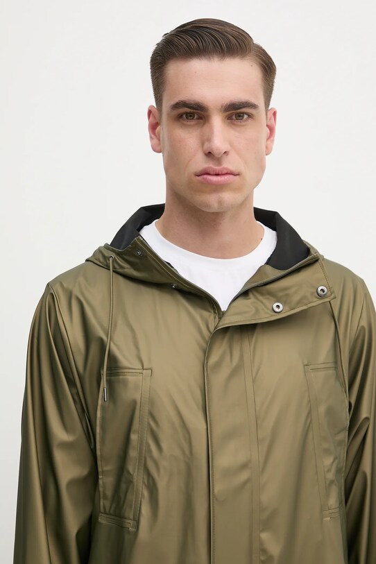 Rains giacca Bold Longest Jacket W3 verde 12120.105