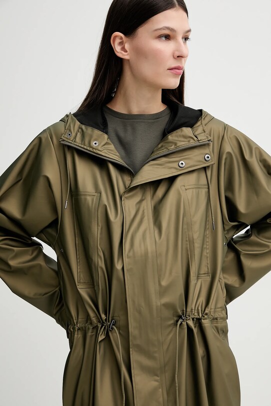 Rains giacca Bold Longest Jacket W3 12120.105 verde