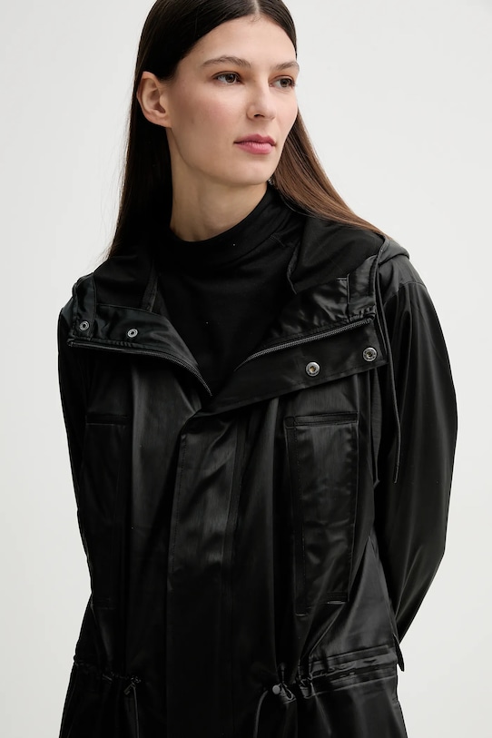 Rains kurtka Bold Longest Jacket W3 12120.84 czarny