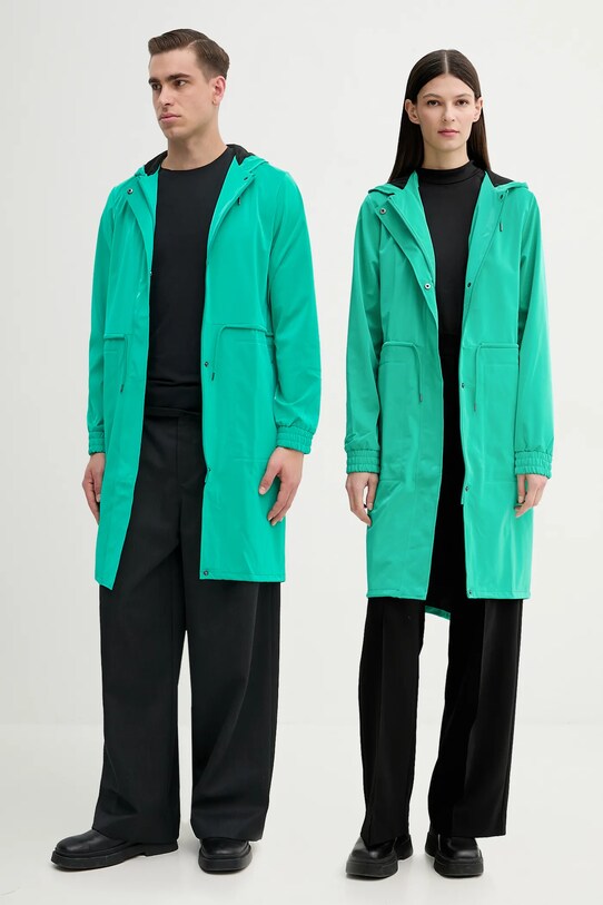 Rains geacă String W Parka W3 necaptusit verde 18550.113