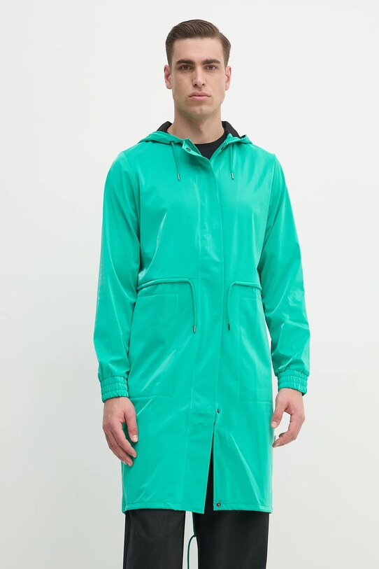 Rains geacă String W Parka W3 18550.113 verde SS25