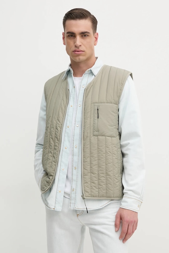 Rains bezrękawnik Banja Liner Vest T1 21660.108 zielony SS25