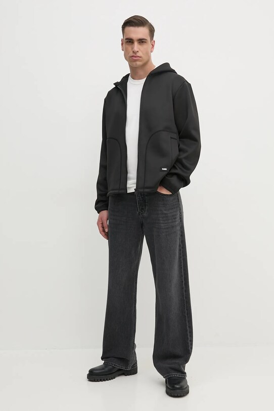 Кофта Rains Safi Fleece Hood Jacket T1 чорний 21900.01