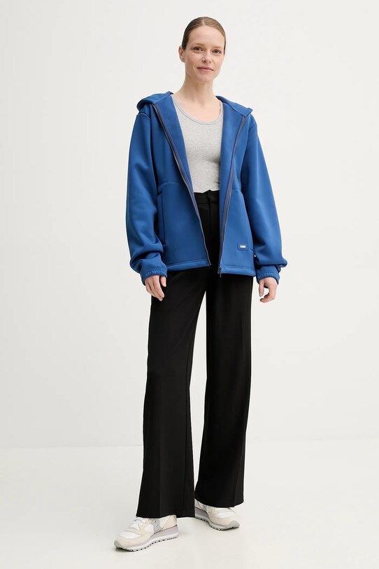 Rains bluză Safi Fleece Hood Jacket T1 violet 21900.109