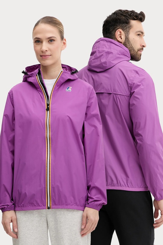 Bunda K-Way nezateplené fialová K2123ZW