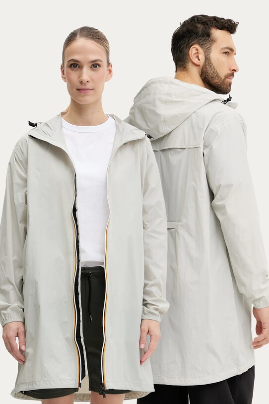 Куртка K-Way з капюшоном сірий K2132XW