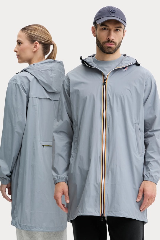 Куртка K-Way з капюшоном сірий K2132XW