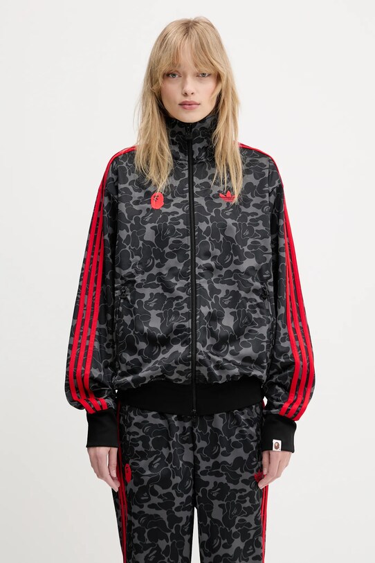 Dukserica adidas Originals adidas Originals x BAPE Firebird Track Top AOP JN7117 crna SS25