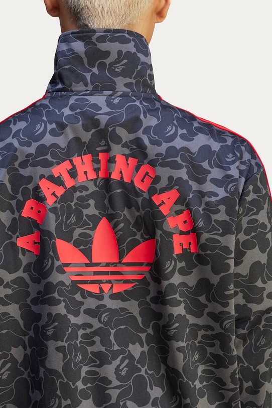 adidas Originals x BAPE SSTR PACK sweatshirt Firebird Track Top AOP black color patterned JN7117 JN7117