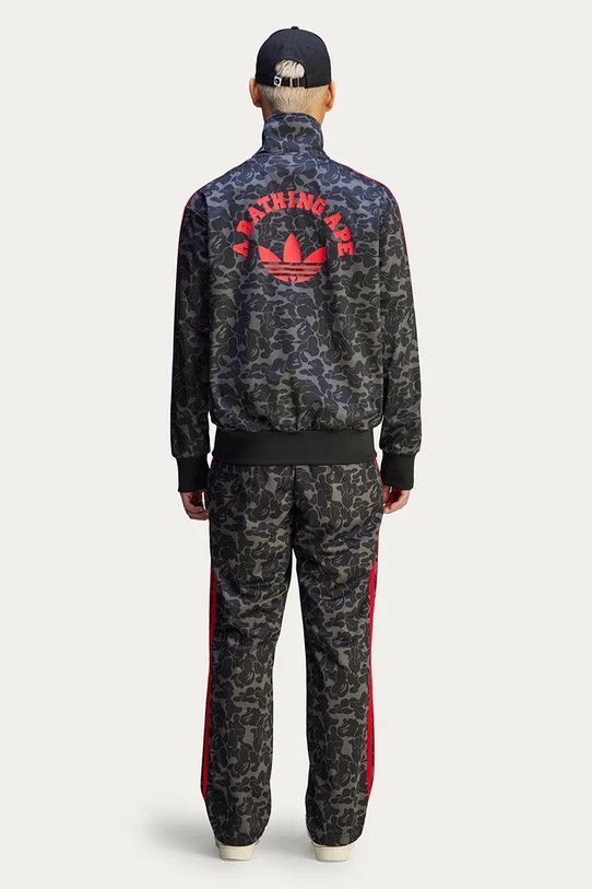 adidas Originals x BAPE SSTR PACK sweatshirt Firebird Track Top AOP JN7117 black color patterned JN7117