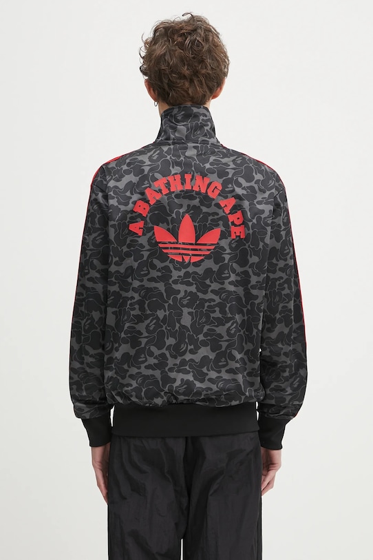 Mikina adidas Originals adidas Originals x BAPE Firebird Track Top AOP JN7117 čierna