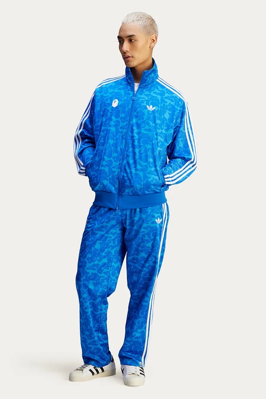 adidas Originals x BAPE SSTR PACK sweatshirt Firebird Track Top AOP JN7118 blue color patterned JN7118