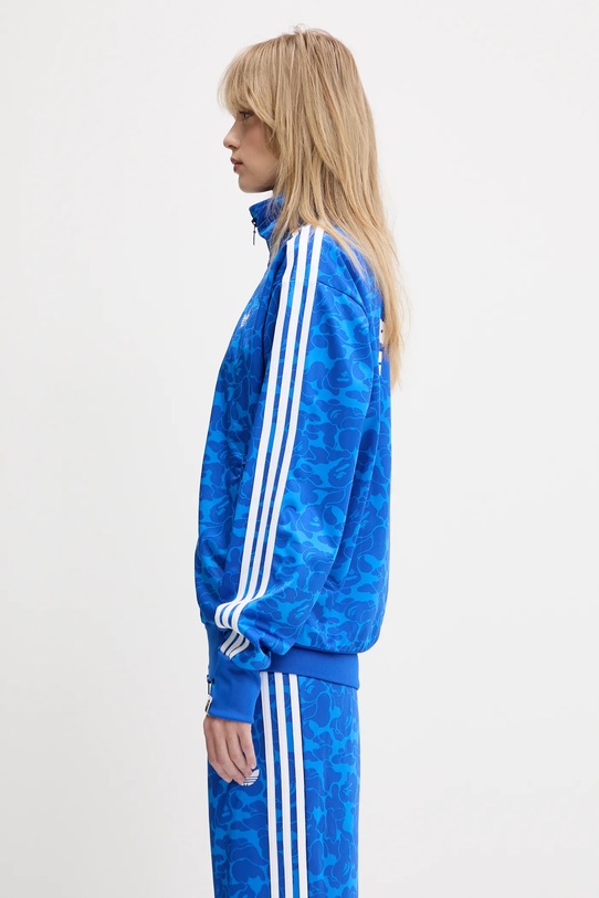 Mikina adidas Originals adidas Originals x BAPE Firebird Track Top AOP modrá JN7118
