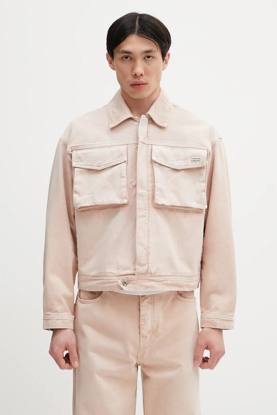 Džínová bunda Filling Pieces Denim nezateplené růžová 78620769974