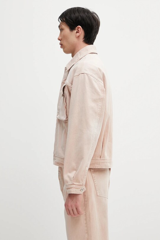 Odzież Filling Pieces kurtka jeansowa Denim 78620769974 różowy