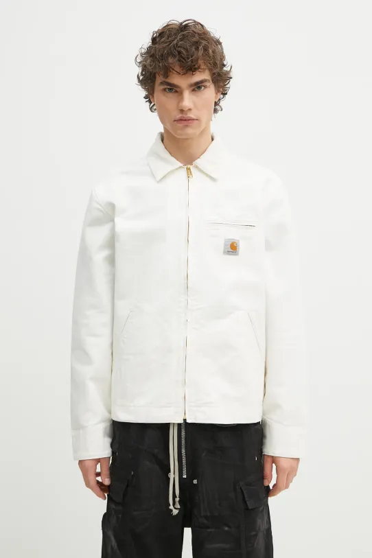 Džínová bunda Carhartt WIP Detroit Jacket nezateplené béžová I033112.0DJ02