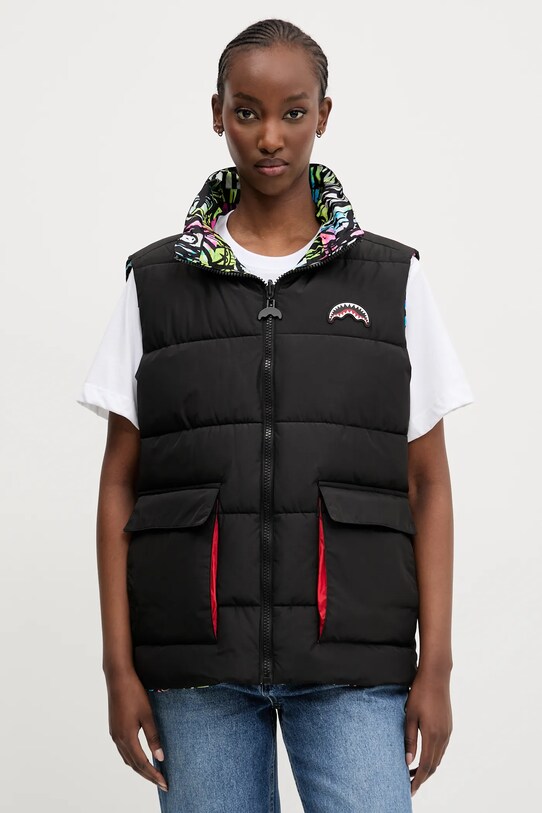 Двостороння безрукавка Sprayground SP749 чорний SS25