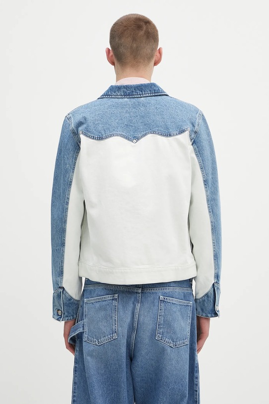 Džínová bunda Aries Patchwork Western Carpenter Jacket AR7030503 modrá