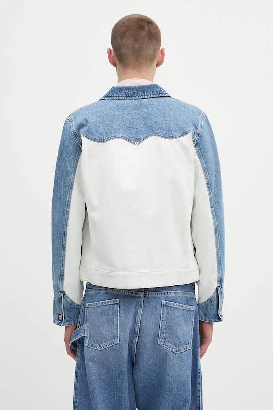 Džínová bunda Aries Patchwork Western Carpenter Jacket AR7030503 modrá