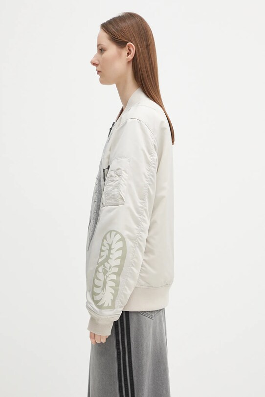 Bomber jakna A Bathing Ape Shark nylon twill siva 1K80241005