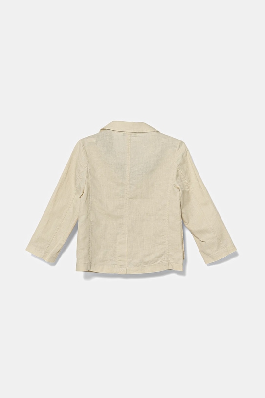 Детский льняной пиджак United Colors of Benetton 23WBCW00A.G.Seasonal бежевый SS25