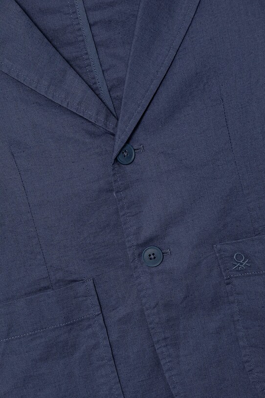 Хлопчик Дитячий лляний піджак United Colors of Benetton 23WBCW00A.G.Seasonal темно-синій