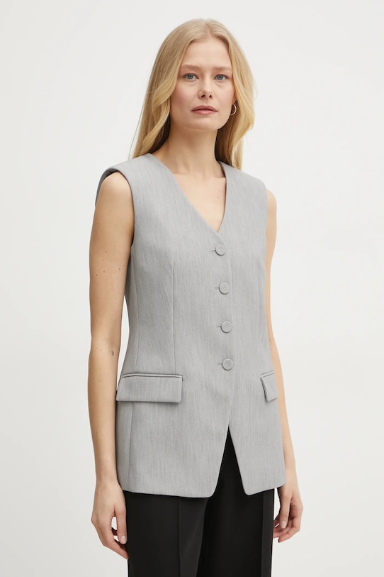 Безрукавка Patrizia Pepe з підкладкою сірий 8S0538.A533