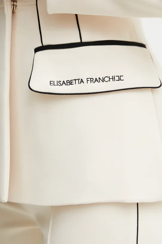 Elisabetta Franchi marynarka GI12951E2 beżowy