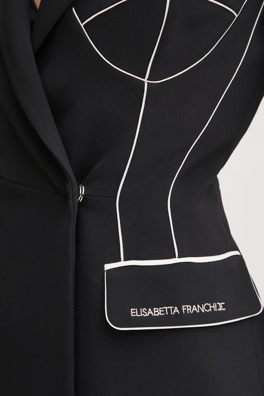 Elisabetta Franchi marynarka GI12951E2 czarny