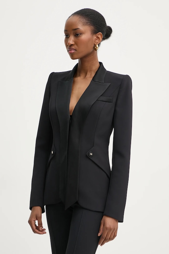 Elisabetta Franchi marynarka tkanina czarny GI13351E2