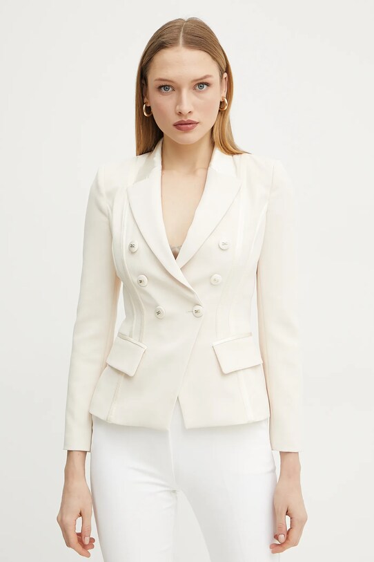 Elisabetta Franchi giacca tessuto beige GI14251E2