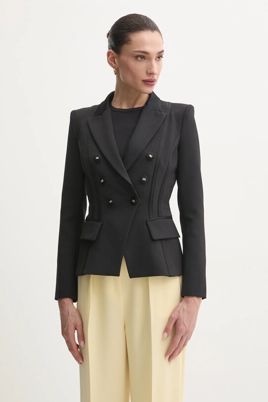 Elisabetta Franchi giacca tessuto nero GI14251E2