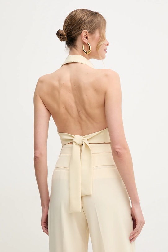 Îmbrăcăminte Elisabetta Franchi vesta GL00151E2 bej
