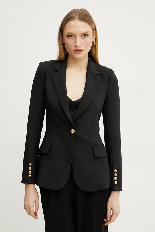 Suknjič Elisabetta Franchi S podlogo črna GI14451E2