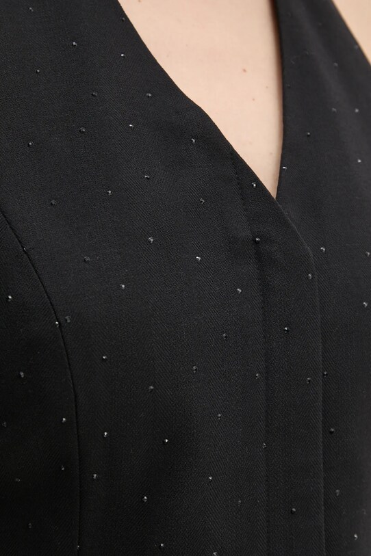 Bruuns Bazaar bluzka z domieszką wełny BBW4266 czarny