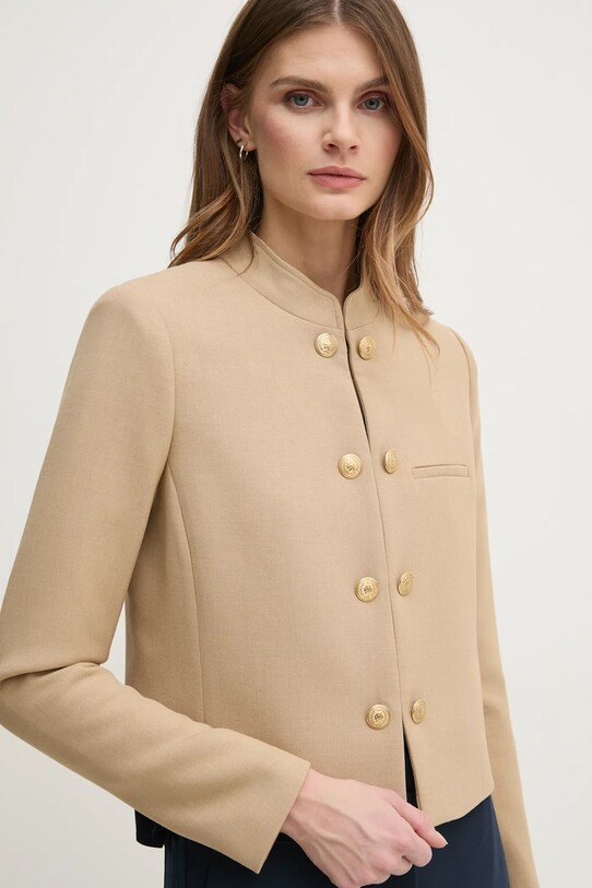 Пиджак Tommy Hilfiger с подкладкой бежевый WW0WW44607