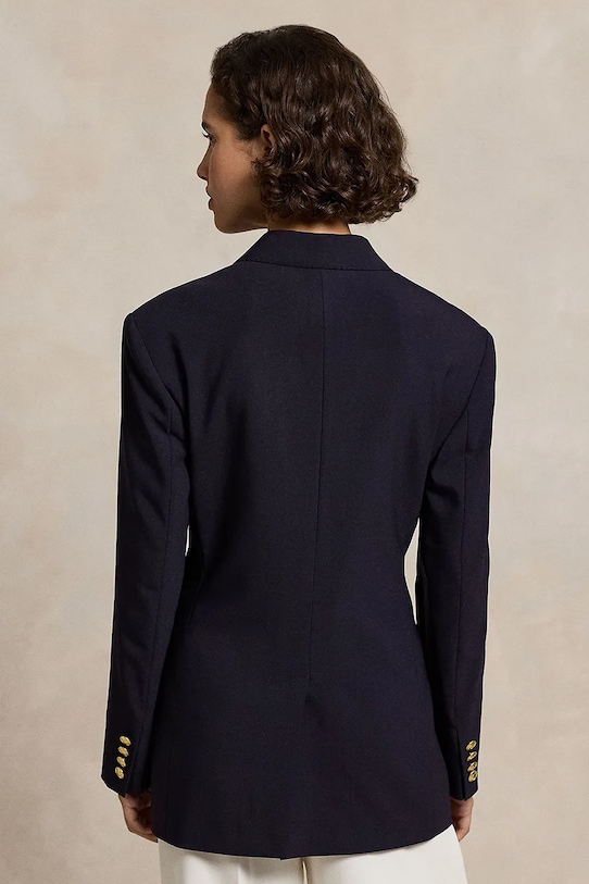 Polo Ralph Lauren marynarka wełniana 211952717 granatowy SS25