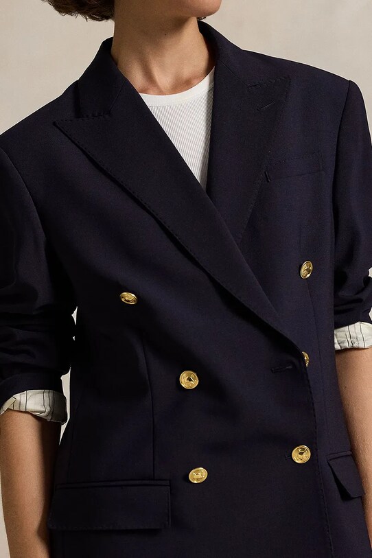 Polo Ralph Lauren gyapjú kabát sötétkék 211952717